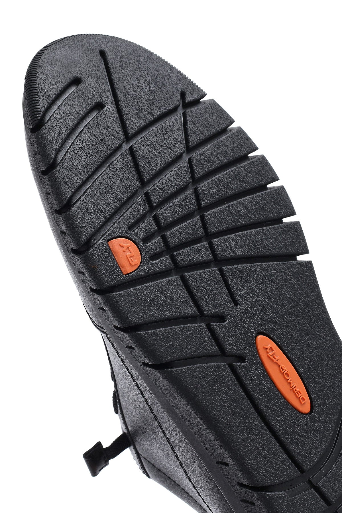 Erkek Siyah Bağcıklı Deri Sneaker