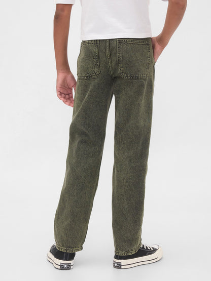 Yeşil Original Straight Jean Pantolon