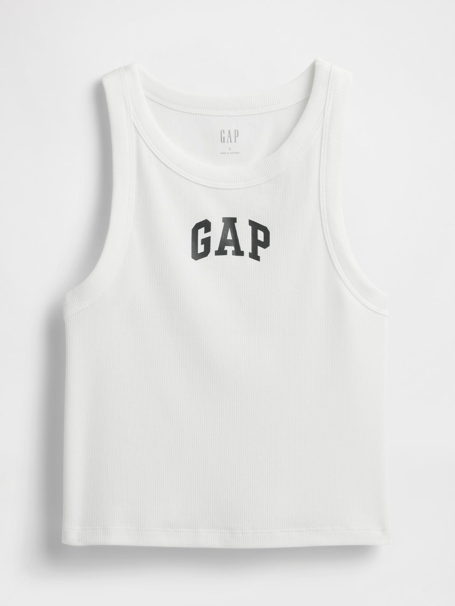 Beyaz Gap Logo Crop Atlet