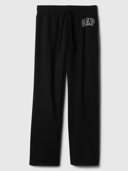 Siyah Gap Logo Bootcut Fleece Eşofman Altı