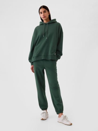 Koyu Yeşil Vintage Soft Oversize Tunik Sweatshirt