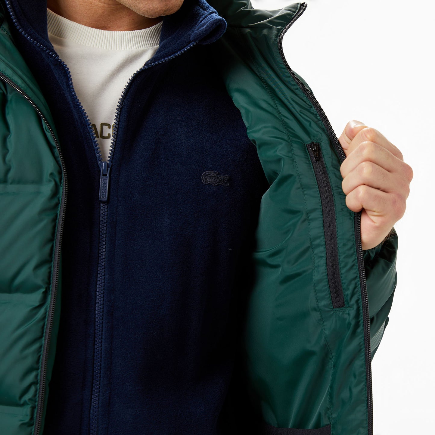 Lacoste Erkek Regular Fit Koyu Yeşil Şişme Mont