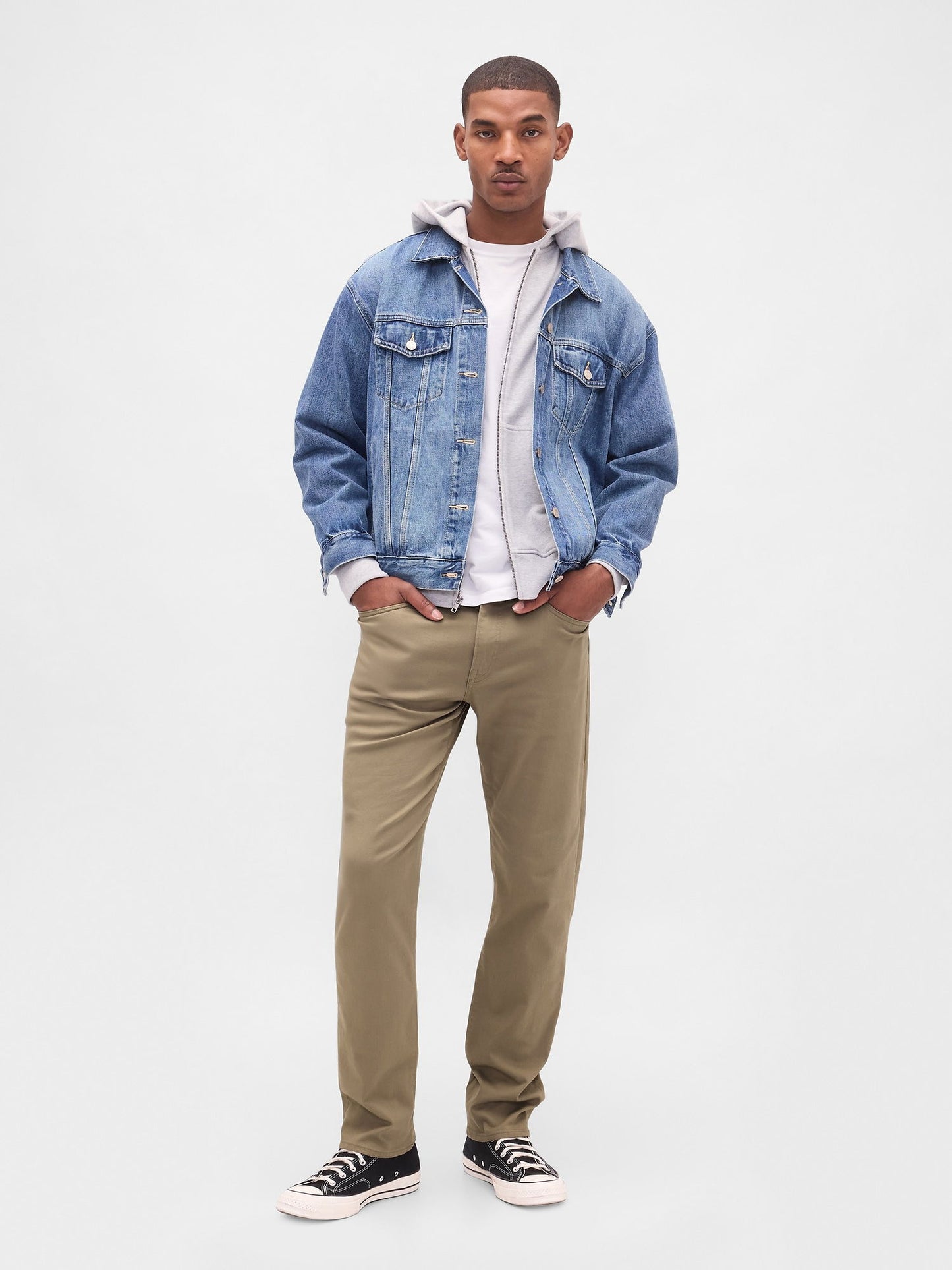 Bej Straight Fit City Jean Pantolon