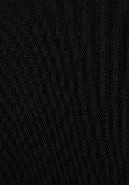 Regular Fit Polo Yaka Düz Pamuklu Erkek Siyah Kısa Kol Tişört