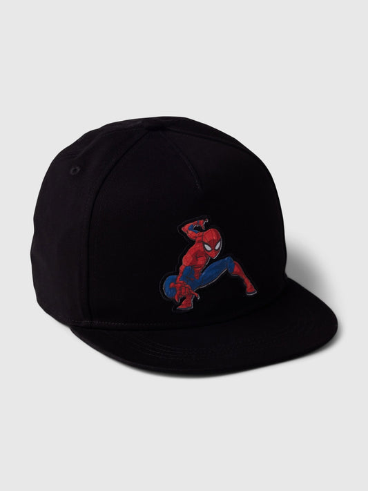 Siyah Marvel Spider-man Grafikli Beyzbol Şapkası