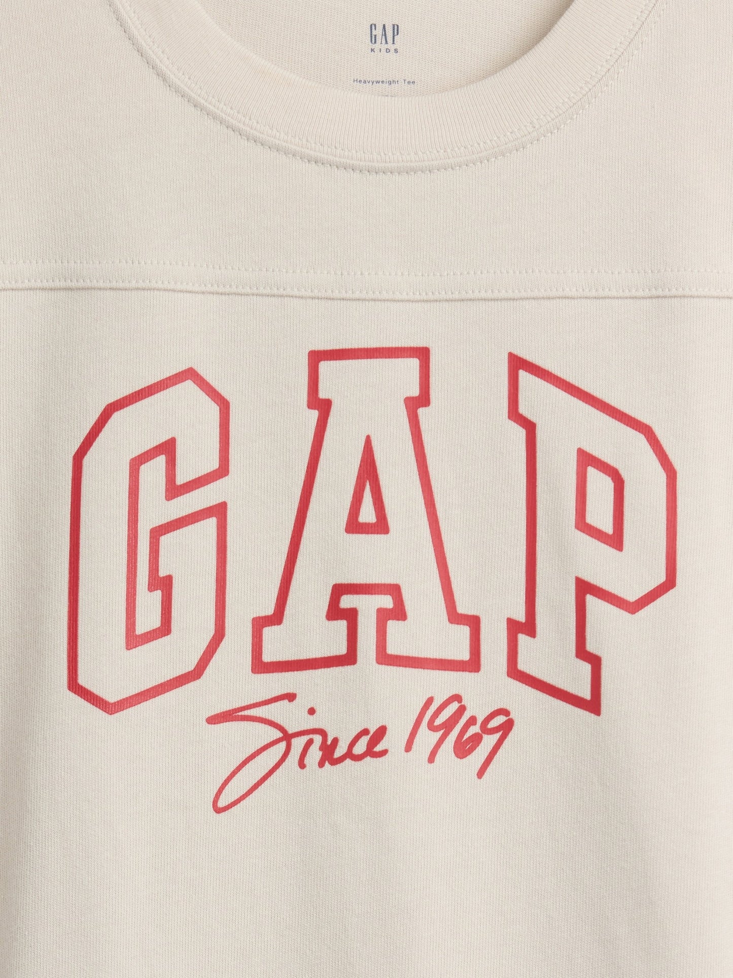 Kırık Beyaz Oversized Logo T-shirt