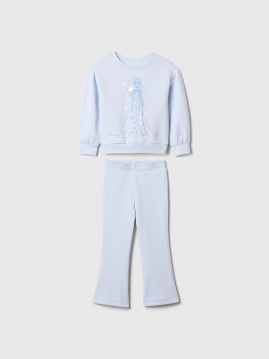 Açık Mavi 2'li Disney Grafikli Fleece Outfit Set