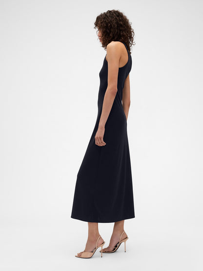 Lacivert Gap × Victoria Beckham Jersey Maxi Elbise