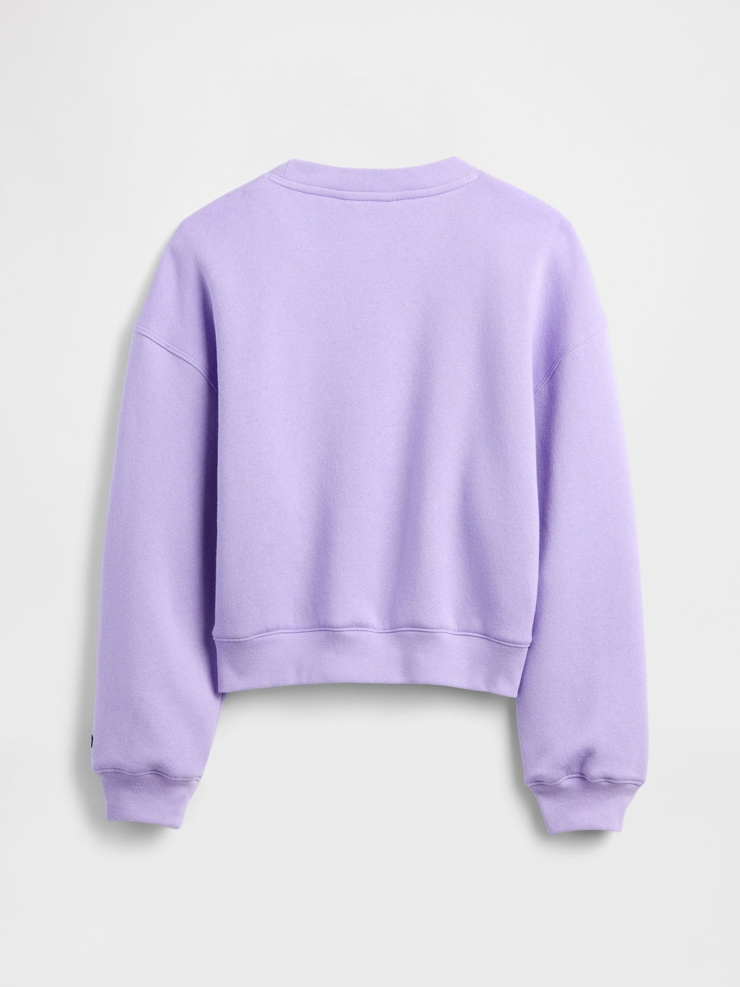 Mor Disney Lilo Ve Stitch Oversized Grafik Baskılı Sweatshirt