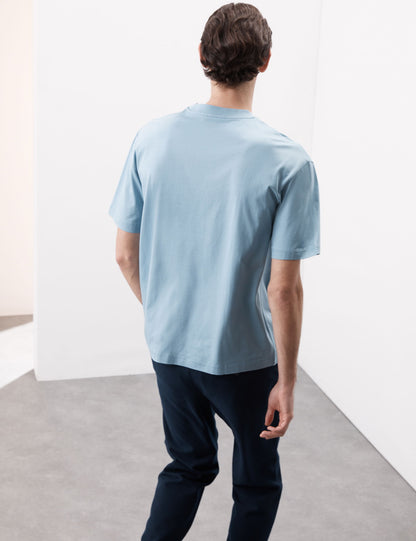 Saf Supima Pamuklu Oversize T-shirt