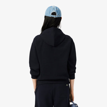 Lacoste Kadın Regular Fit Fermuarlı Lacivert Sweatshirt