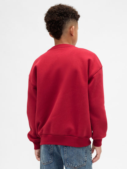 Kırmızı Brannan Bear Logo Sweatshirt