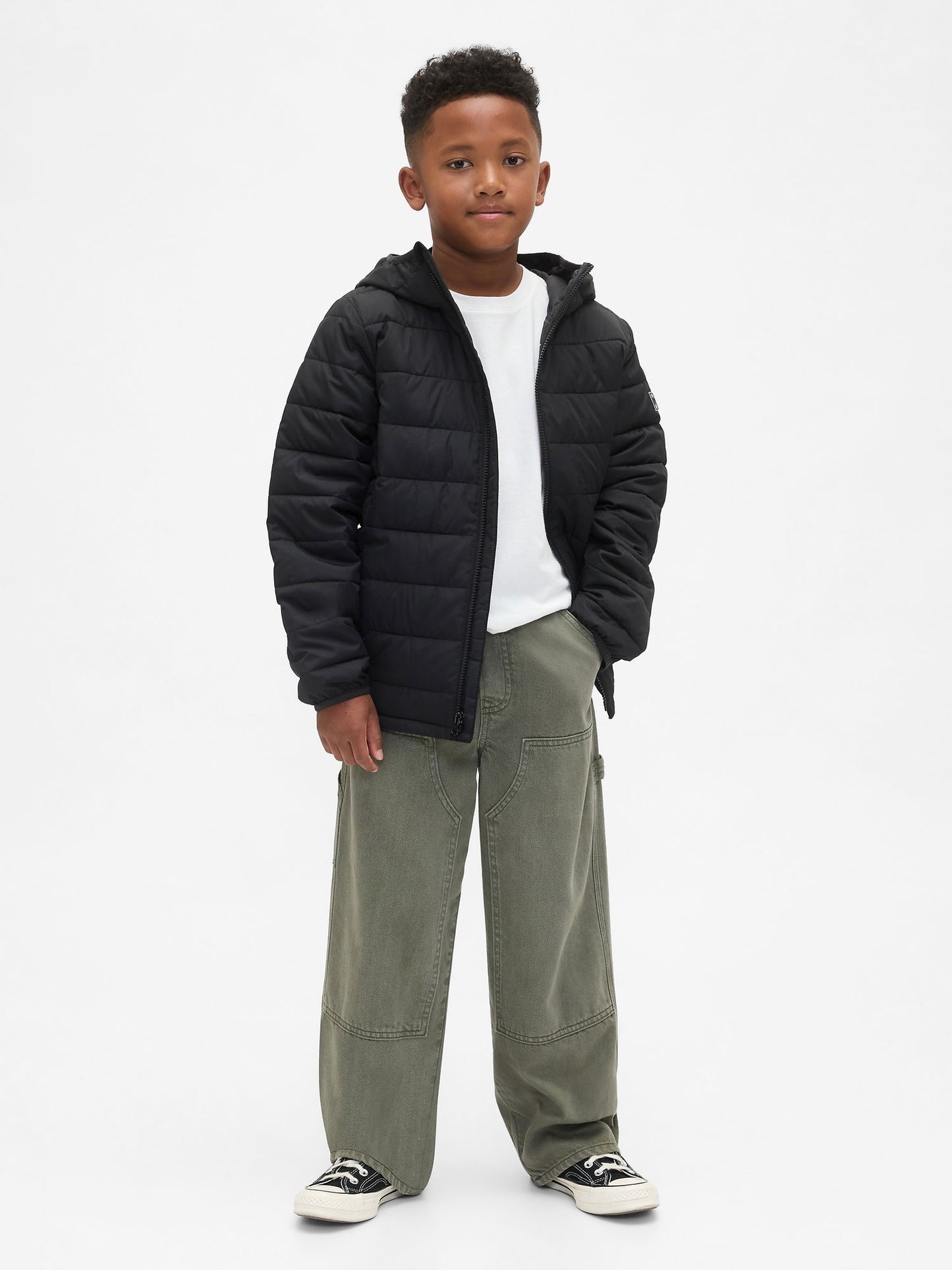 Siyah Coldcontrol Şişme Puffer Mont