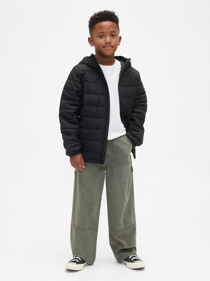 Siyah Coldcontrol Şişme Puffer Mont