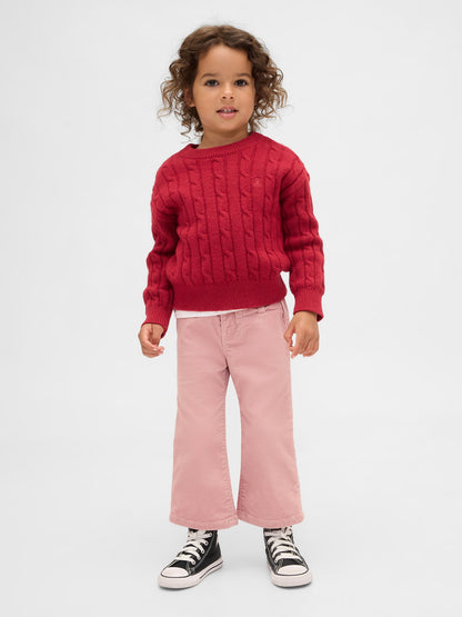 Pembe Kadife Fiyonk Stride Jean Pantolon