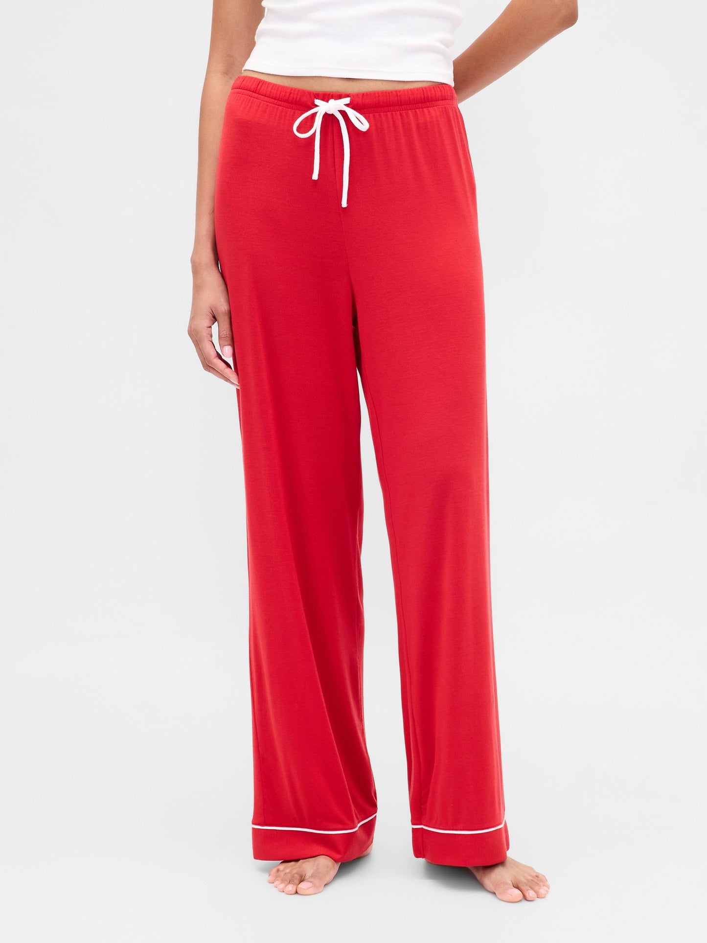 Kırmızı Softest Modal Pijama Altı