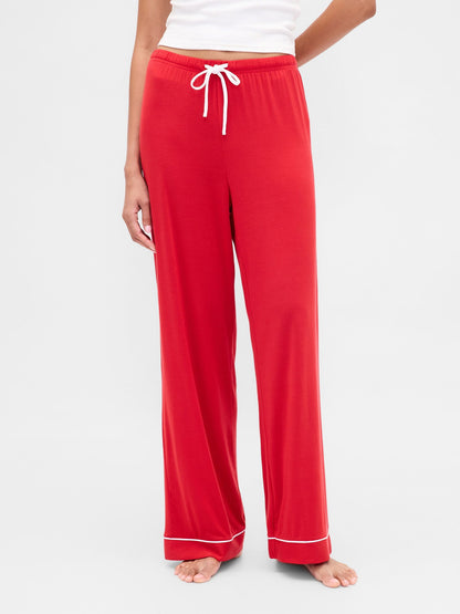 Kırmızı Softest Modal Pijama Altı