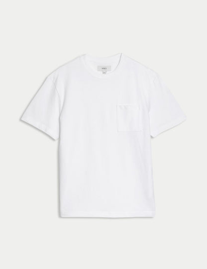 Saf Pamuklu Kısa Kollu T-shirt