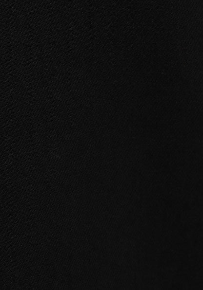 Regular Fit Yüksel Bel Geniş Paça Cepli Kadın Black Black Denim Jean Pantolon