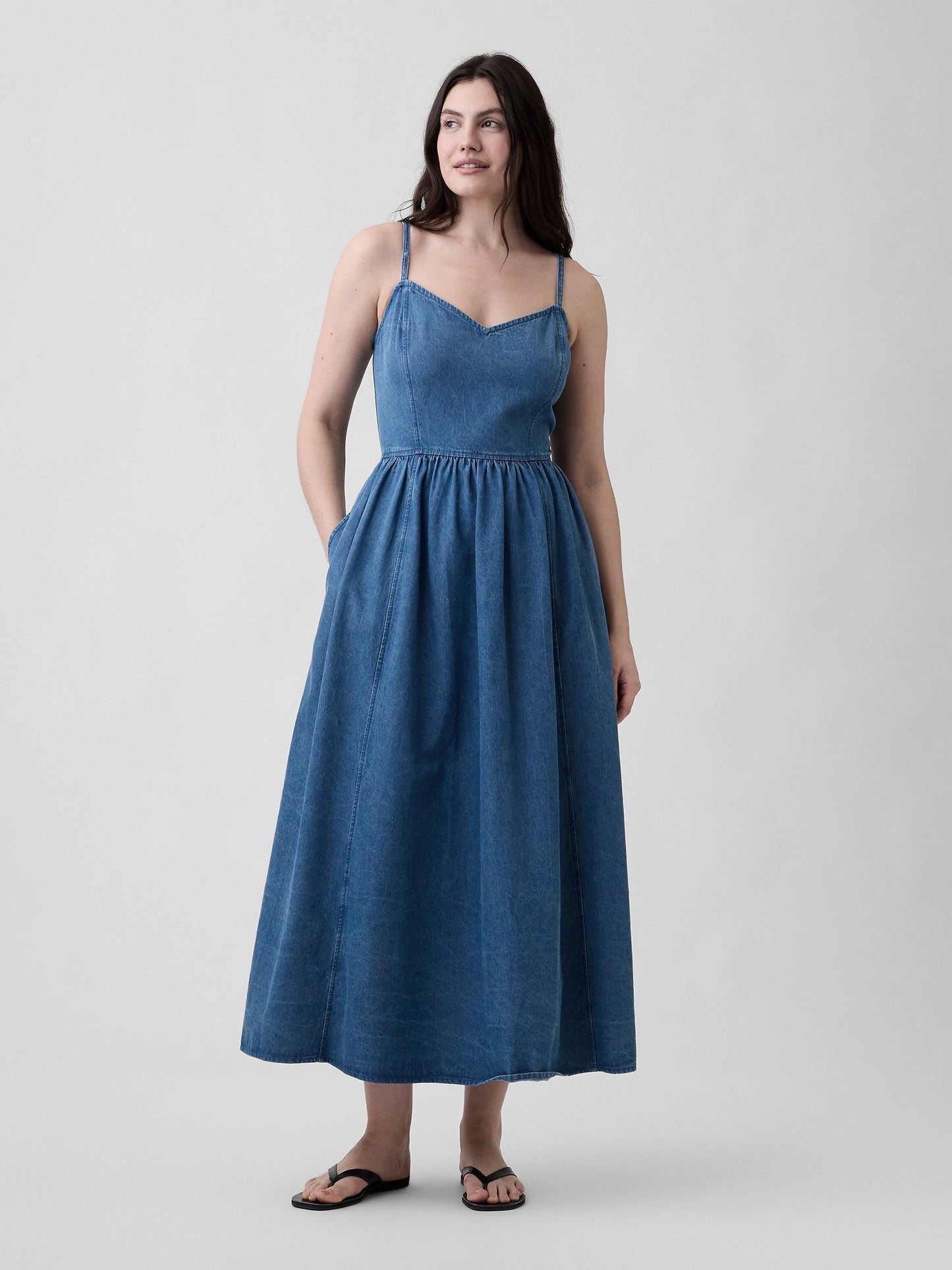 Mavi Sweetheart Maxi Elbise