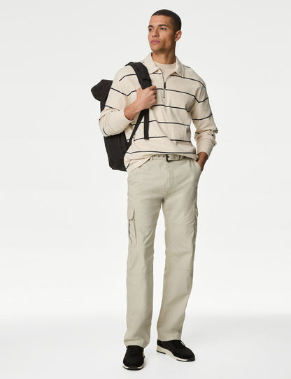 Loose Fit Kemerli Kargo Pantolon