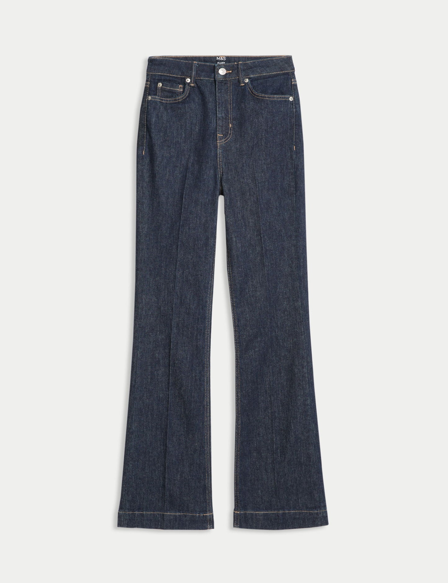 Yüksek Bel Slim Flare Jean Pantolon