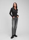 Kahverengi Henley Polo T-shirt
