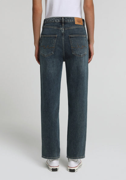 Straight Fit Kadın Indigo Jean Pantolon