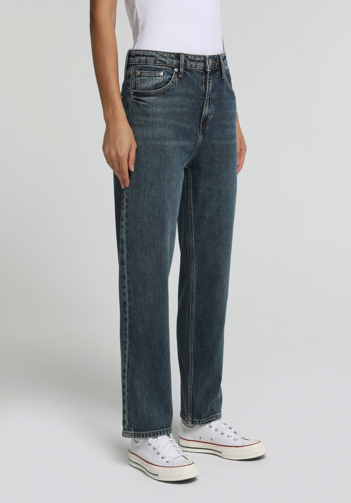 Straight Fit Kadın Indigo Jean Pantolon