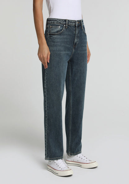 Straight Fit Kadın Indigo Jean Pantolon