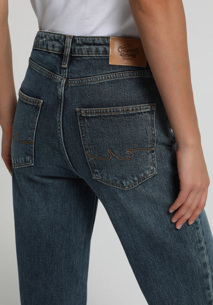 Straight Fit Kadın Indigo Jean Pantolon