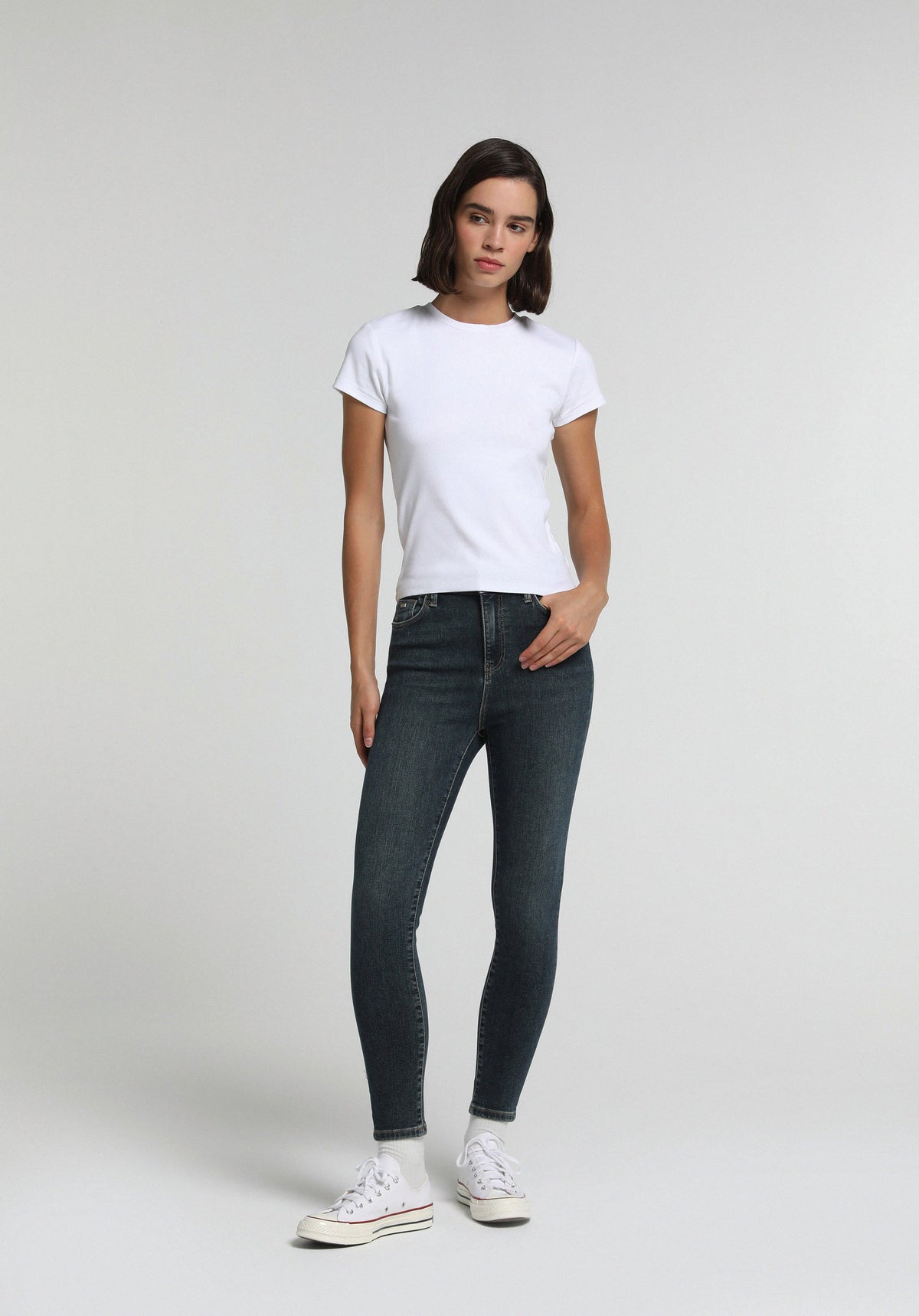 Skinny Fit Kadın Koyu Indigo Jean Pantolon