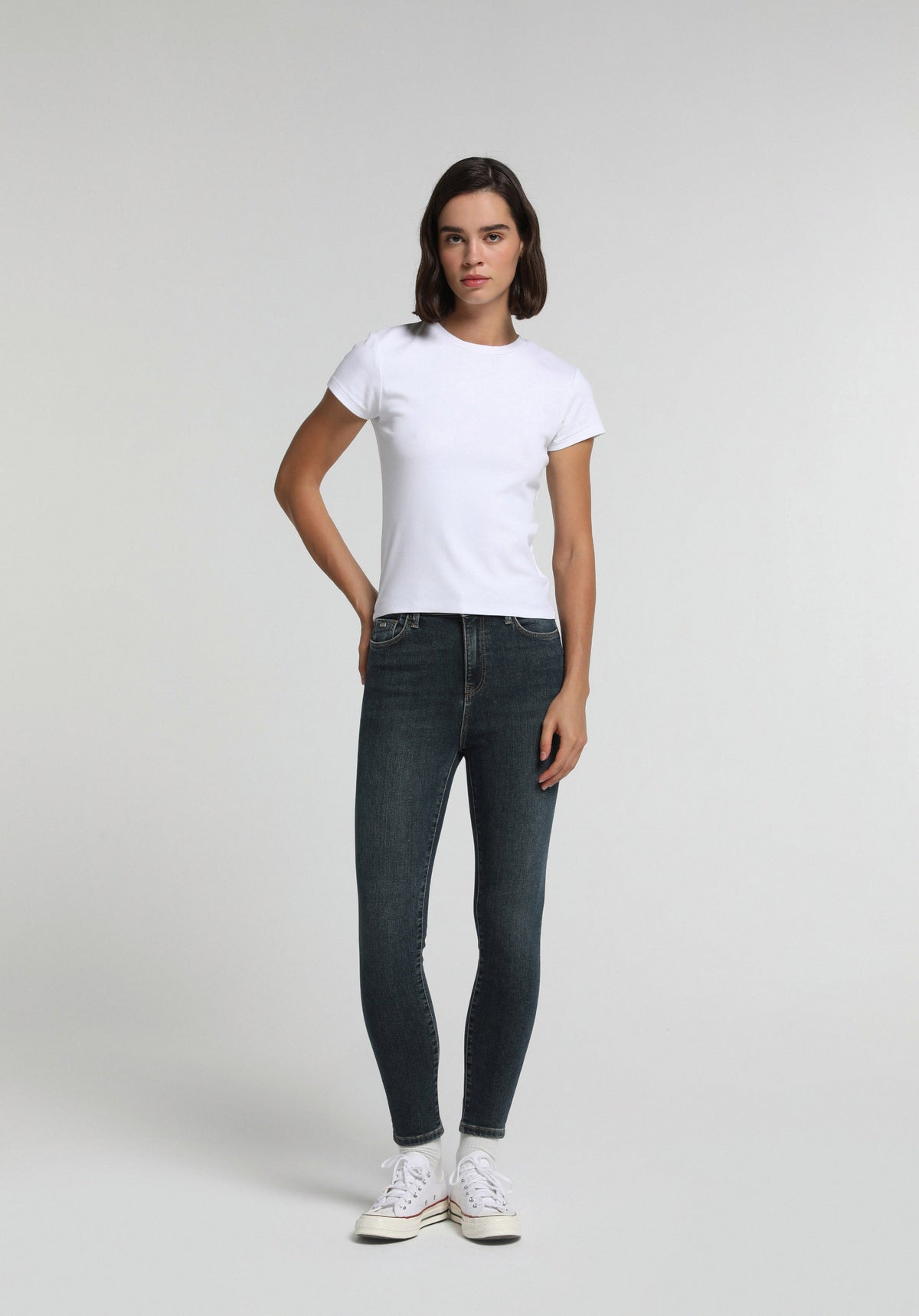 Skinny Fit Kadın Koyu Indigo Jean Pantolon