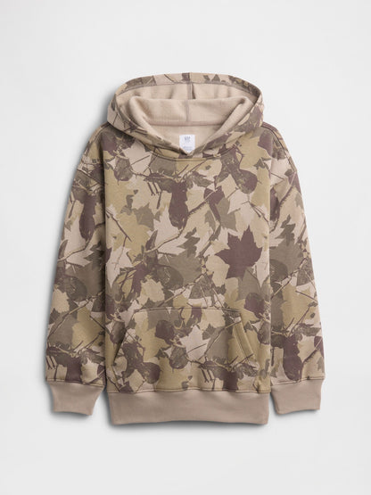 Açık Kahverengi Oversize Vintagesoft Kapüşonlu Sweatshirt