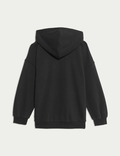 Pamuk Karışımlı Hoodie (6-16 Yaş)