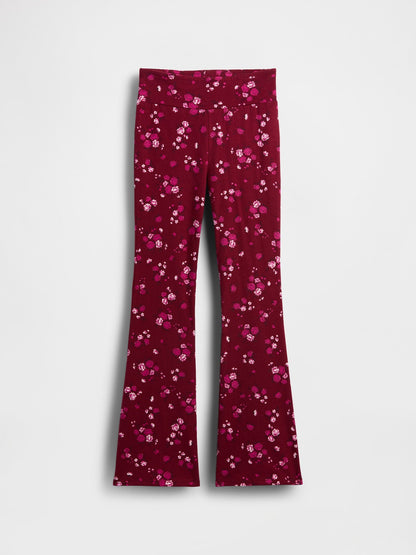 Kırmızı Flare Leggings Tayt