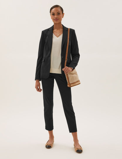 Slim Fit Ankle Grazer Pantolon