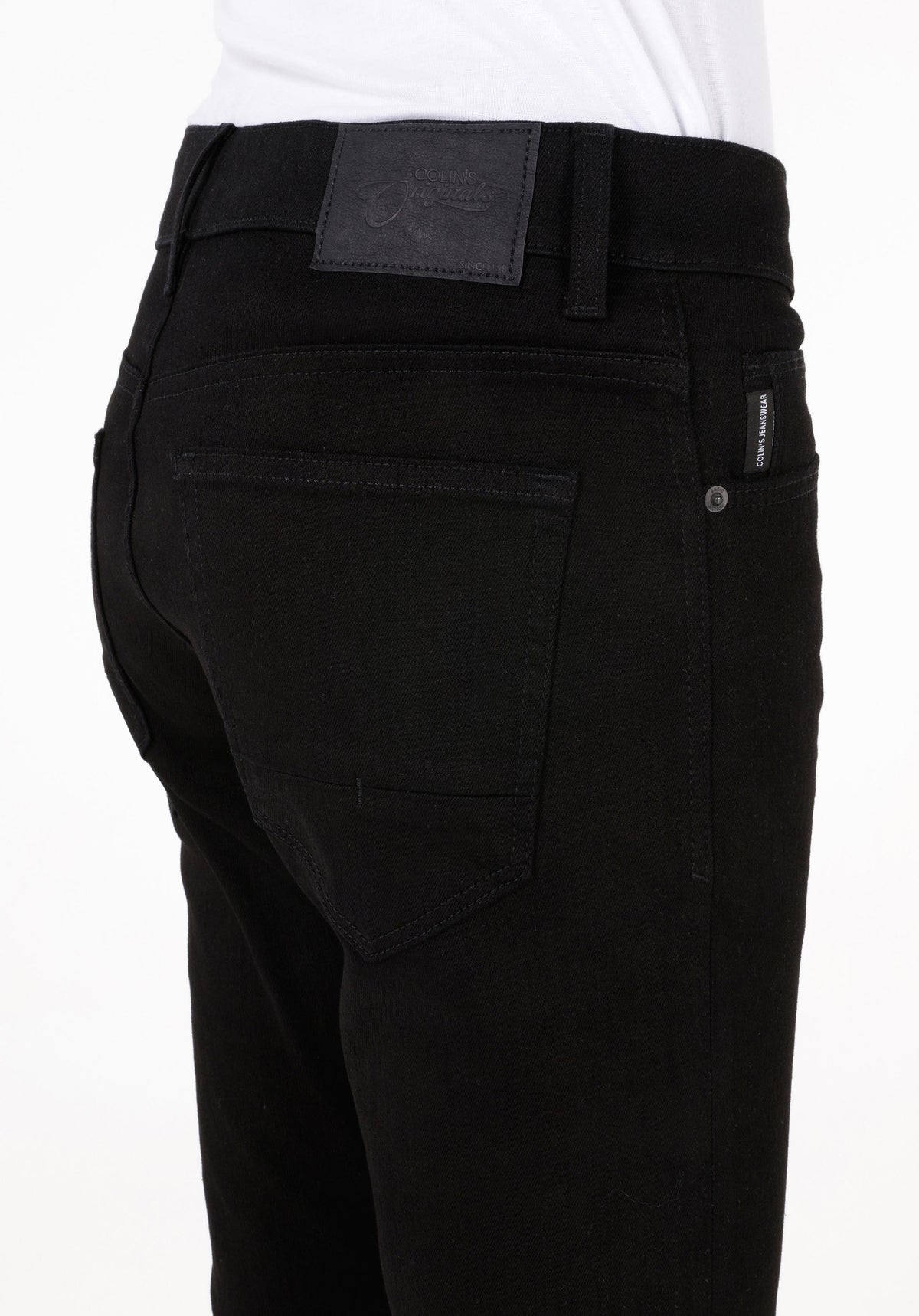 Slim Fit Düşük Bel Dar Paça Erkek Siyah Jean Pantolon