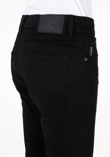 Slim Fit Düşük Bel Dar Paça Erkek Siyah Jean Pantolon