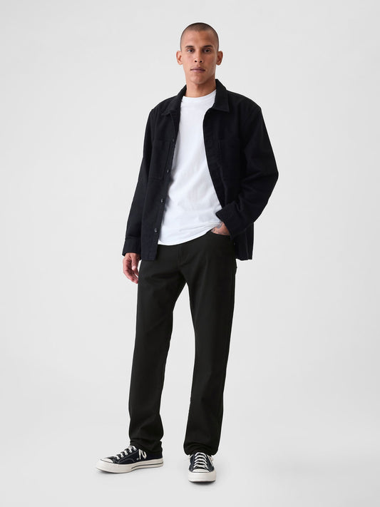 Siyah Straight Fit City Jean Pantolon