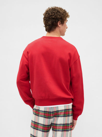 Kırmızı Vintagesoft Nap Logo Sweatshirt