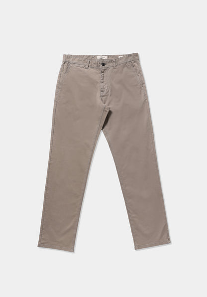 Regular Fit Orta Bel Düz Paça Erkek Bej Pantolon