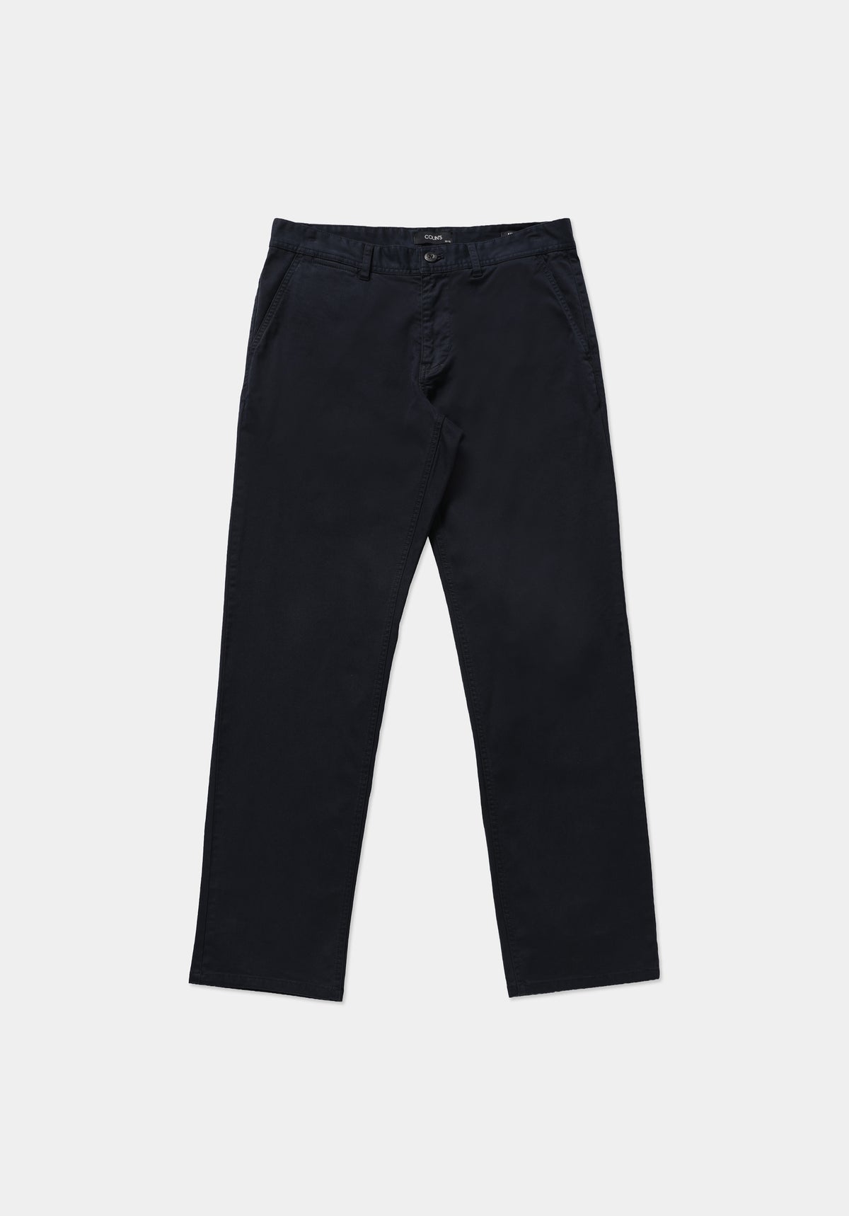 Regular Fit Orta Bel Düz Paça Cepli Erkek Lacivert Pantolon