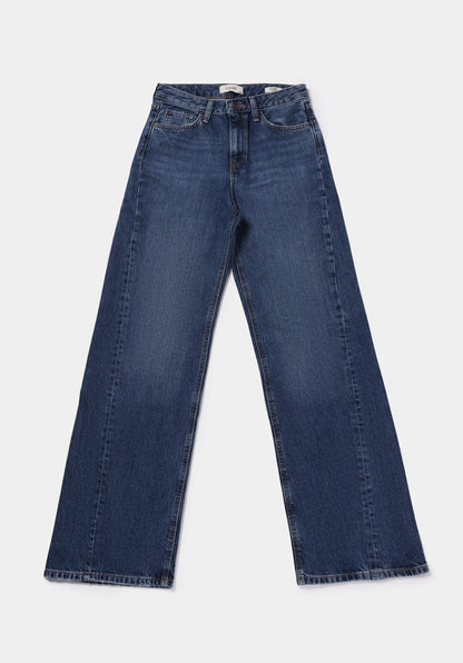 Regular Fit Kadın Dark Indigo Denim Jean Pantolon