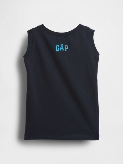 Siyah Gap × Disney Grafik Baskılı Atlet