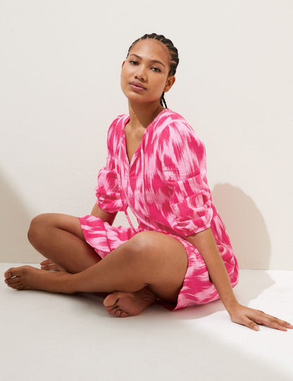Regular Fit Mini Keten Elbise