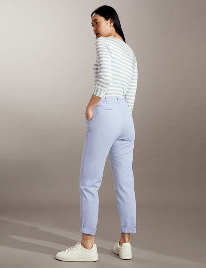 Slim Fit Crop Chino Pantolon