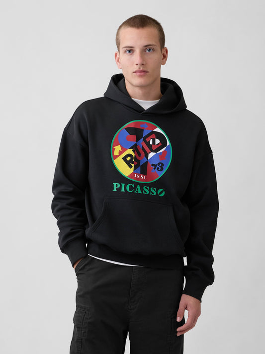 Siyah Robert Indiana Vintagesoft Grafik Sweatshirt