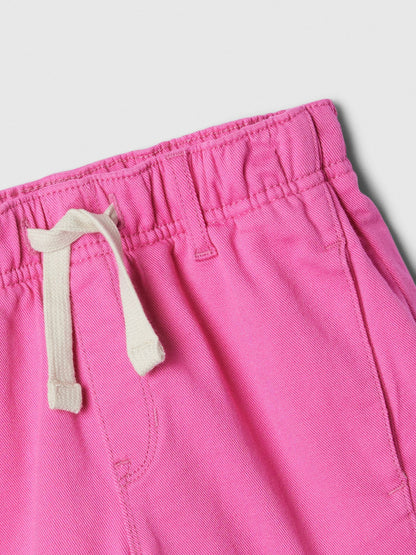 Pembe Easy Denim Pull-on Şort