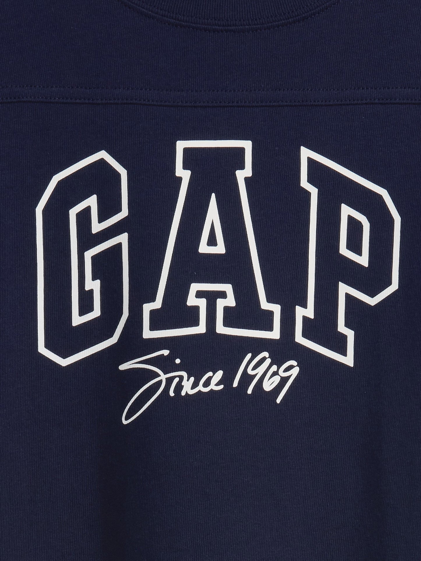 Lacivert Oversized Logo T-shirt